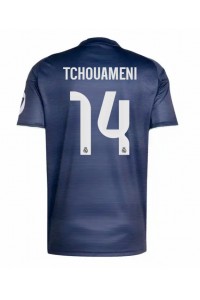 Real Madrid Aurelien Tchouameni #14 Fotballdrakt Borte Klær 2025-26 Korte ermer